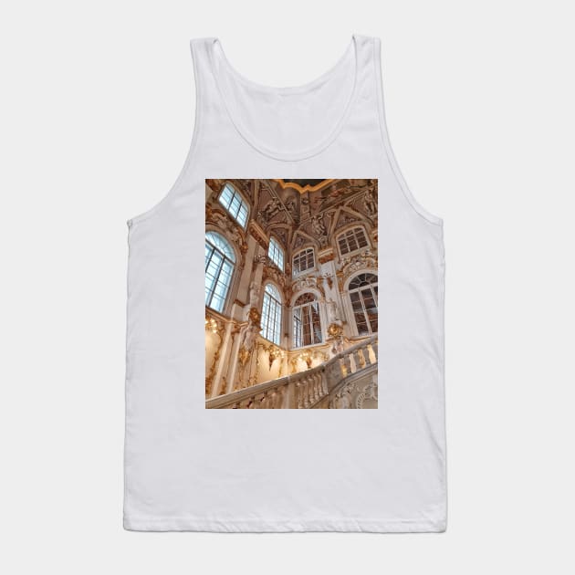 Golden Splendor: An Aesthetic Castle in the Sun Tank Top by aestheticand